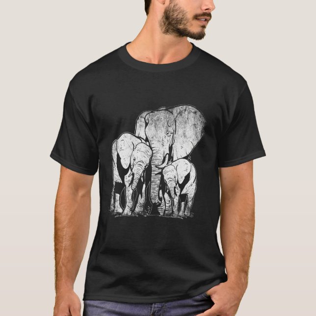 Camiseta Elefante familiar (Anverso)