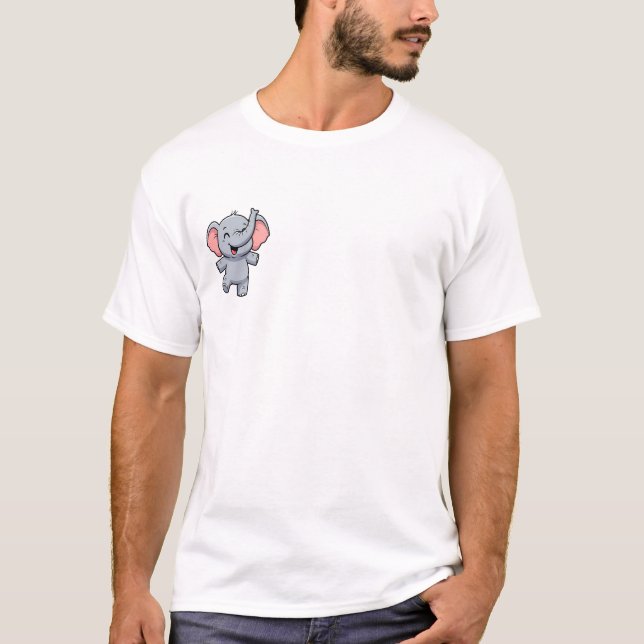 Camiseta Elefante Feliz Bailando (Anverso)