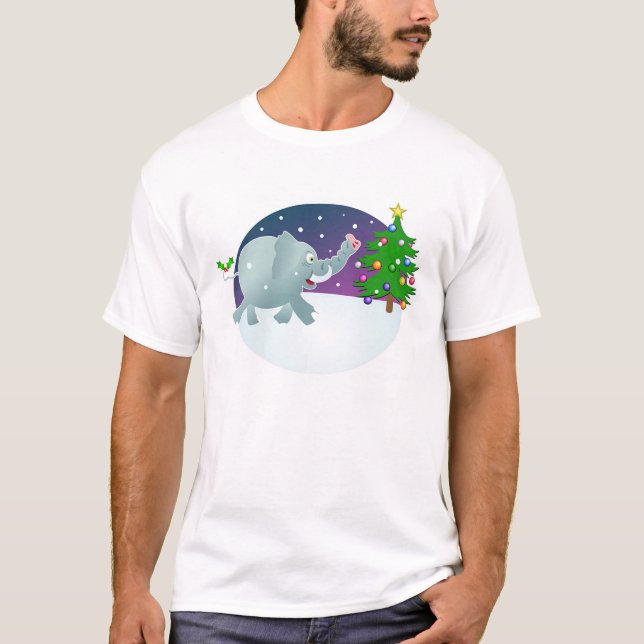 Camiseta Elefante festivo (Anverso)