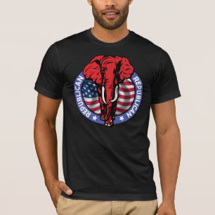 Camiseta Elefante fuerte, republicano