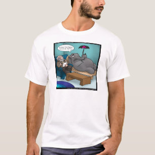 Camiseta Elefante Gracioso En Terapia
