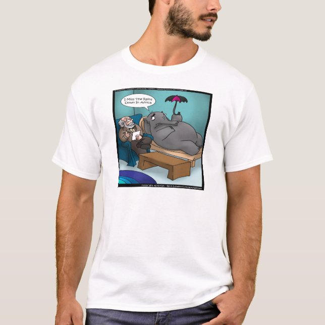 Camiseta Elefante Gracioso En Terapia (Anverso)