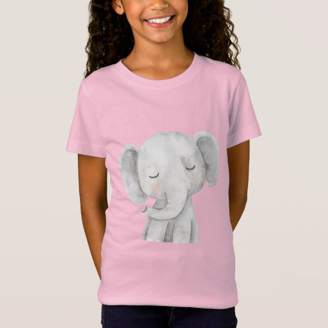 Camiseta Elefante Gris Bonito (Anverso)