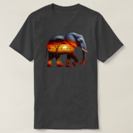 Camiseta Elefante Hoodie Africano