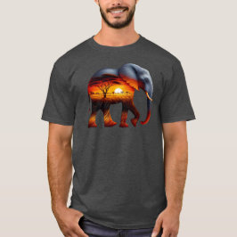 Camiseta Elefante Hoodie Africano