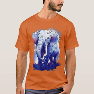 Camiseta Elefante Ilustracion Elefante Africano
