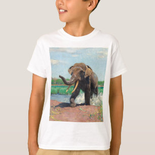Camiseta Elefante indio en un agujero de agua de Wilhelm Ku