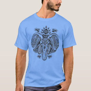 Camiseta Elefante indio inspirado del vintage