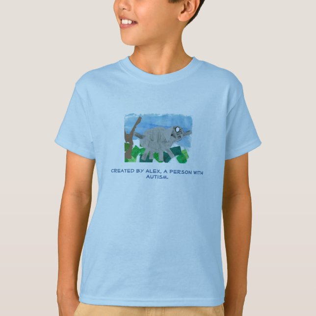 Camiseta elefante infantil (Anverso)
