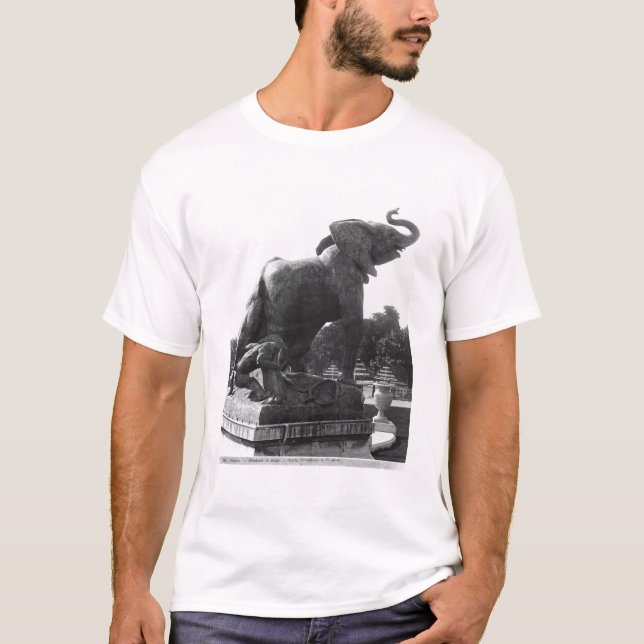 Camiseta Elefante joven cogido en una trampa (Anverso)