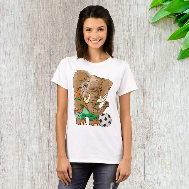 Camiseta Elefante Jugador de Fútbol Divertido animal deport (Subido por el creador)