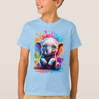 Elefante lindo - Elefante bebé colorido - Elefante
