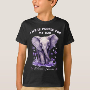 Camiseta Elefante Llevo Morado Por Mi Papá Heimerheimer's A
