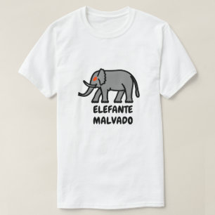 Camiseta elefante malvado