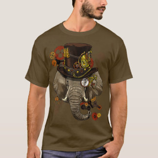 Camiseta Elefante Mecánico de Steampunk
