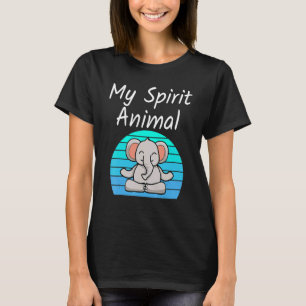 Camiseta Elefante Mi Espíritu Animal Relajante Mediación Yo