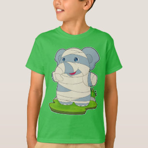 Camiseta Elefante Momia de Halloween