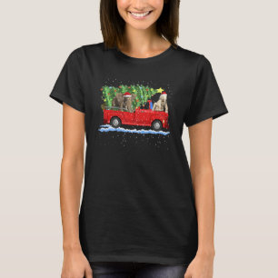 Camiseta Elefante monta en camión rojo navidad navidad