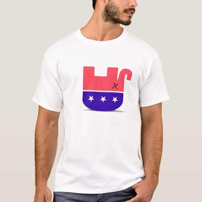 Camiseta Elefante muerto del GOP (Anverso)