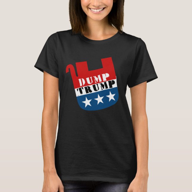 Camiseta Elefante Muerto - Dump Trump - Anti-Trump (Anverso)