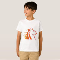 Camiseta Elefante Negro y Caballo Rojo