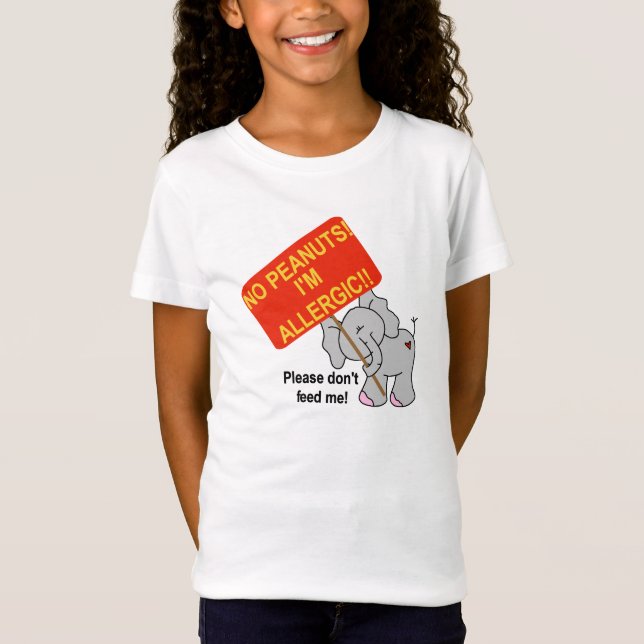 Camiseta Elefante ningunos cacahuetes (Anverso)