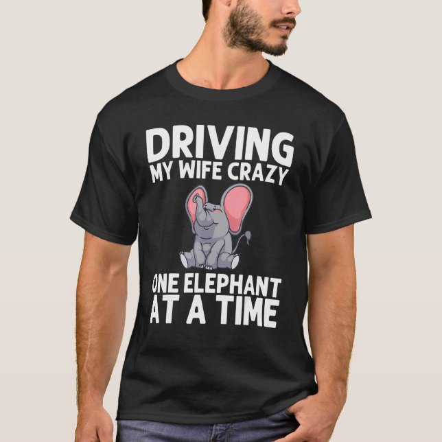 Camiseta Elefante para Hombres Fauna Silvestre Elefante Ind (Anverso)