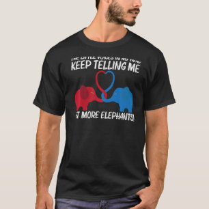 Camiseta Elefante Para Hombres Mujeres Parque Natural Anima