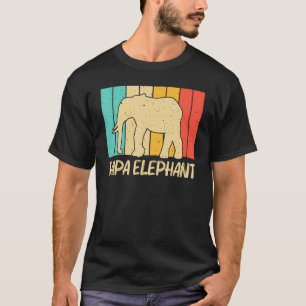 Camiseta Elefante Para Hombres Papá Elefante Indio Mammoth 