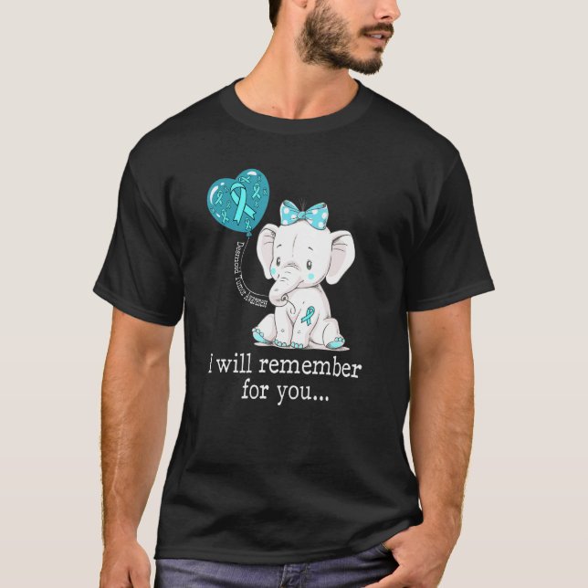 Camiseta Elefante para la toma de conciencia del tumor desm (Anverso)