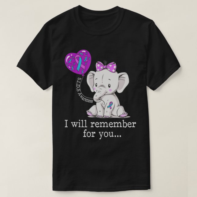 Camiseta Elefante para la toma de conciencia en los pequeño (Diseño del anverso)