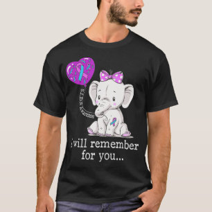 Camiseta Elefante para la toma de conciencia en los pequeño