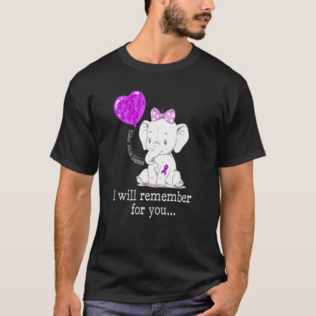 Camiseta Elefante para la toma de conciencia sobre el abuso (Anverso)