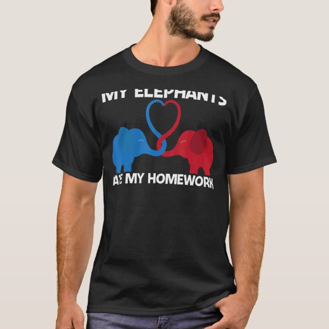 Camiseta Elefante Para Niños Parque Natural Animal (Anverso)