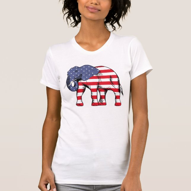 Camiseta Elefante Patriótico (Anverso)