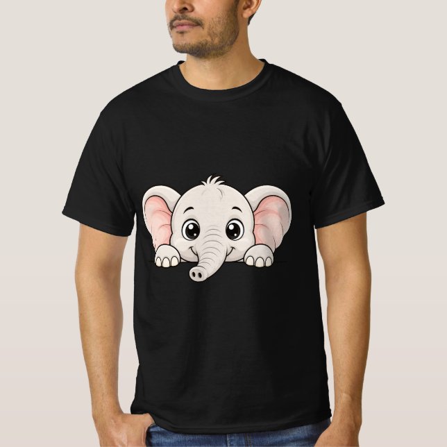 Camiseta Elefante Peekaboo (Anverso)
