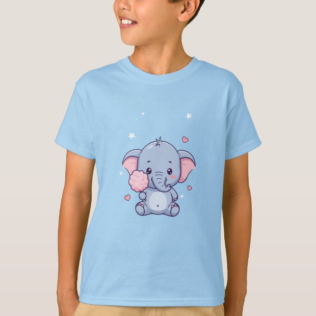 Camiseta Elefante Pequeño Dulce (Anverso)