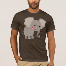 Camiseta elefante Personalizado riéndose