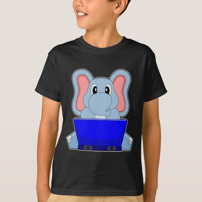 Camiseta Elefante Portátil (Anverso)