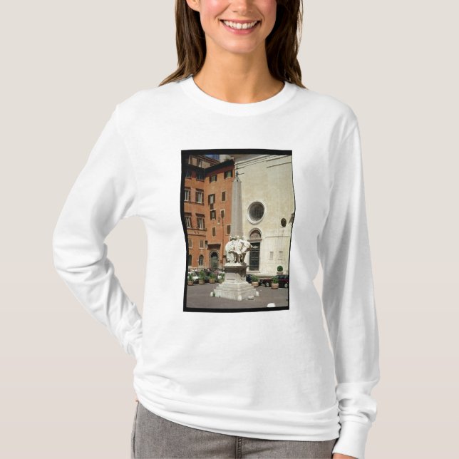 Camiseta Elefante que lleva un obelisco egipcio, 1667 (Anverso)