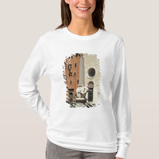 Camiseta Elefante que lleva un obelisco egipcio, 1667 (Anverso)