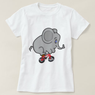 Camiseta Elefante que monta una bici
