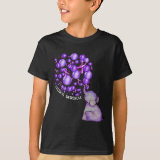 Camiseta Elefante que sopla leones morados sobredosis Aware