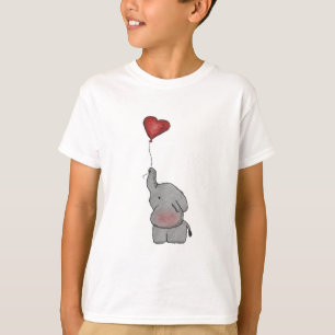 Camiseta Elefante que sostiene el globo