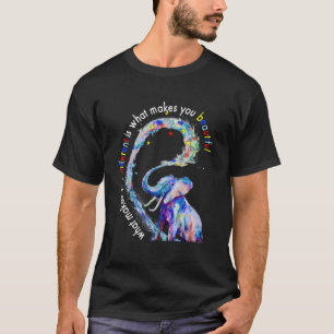 Camiseta Elefante que te hace diferente conciencia del auti