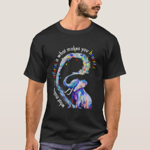 Camiseta Elefante que te hace diferente conciencia del auti