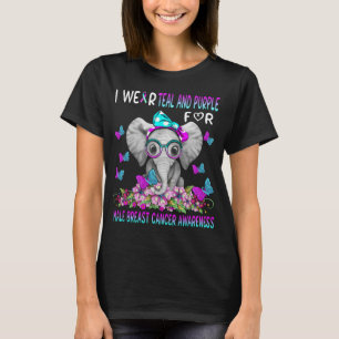Camiseta Elefante que uso verde azulado y morado para el pe