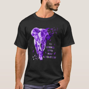 Camiseta Elefante Recordará Para Usted Mundo Alzheimer Awa
