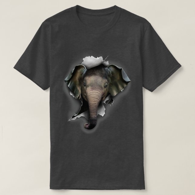 Camiseta elefante, regalos para elefantes, amor pa (Diseño del anverso)