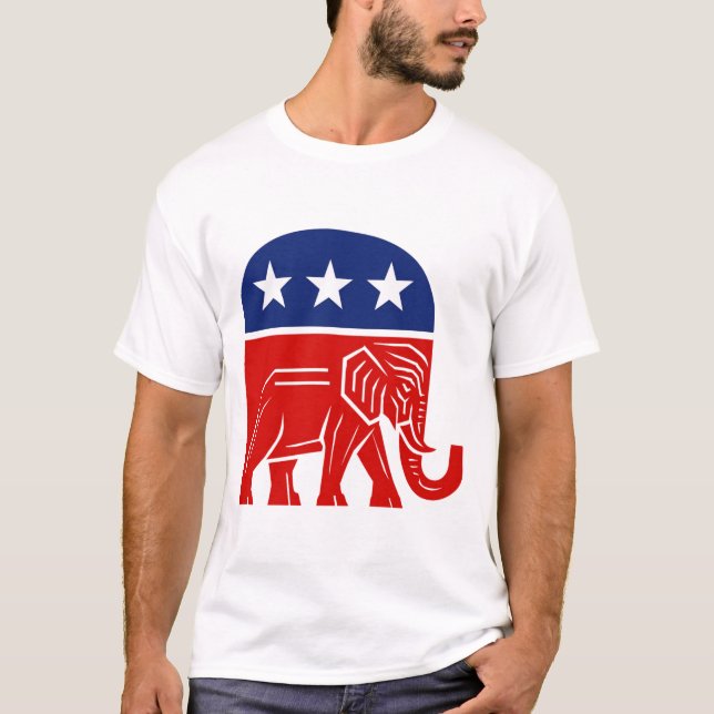 Camiseta Elefante Republicano Conservador 🐘 (Anverso)